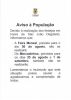 AVISO- CANCELAMENTO DA FEIRA DE DIA 30 DE AGOSTO E DOS MERCADINHOS DIA 25 DE AGOSTO E 1 DE SETEMBRO
