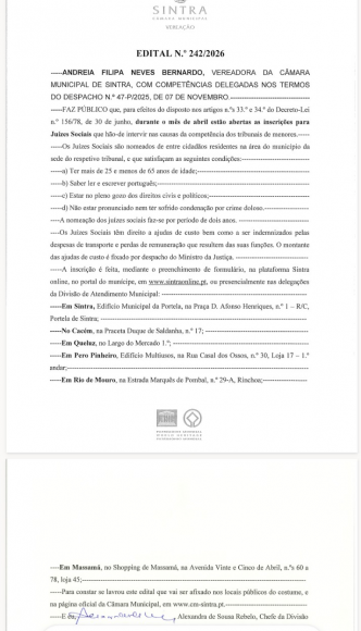 Per&iacute;odo de inscri&ccedil;&atilde;o para Ju&iacute;zes Sociais- Abril